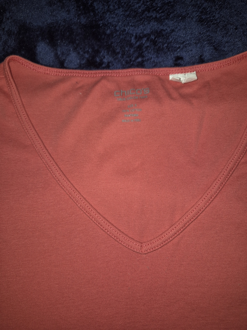 Chico's Rust V-Neck Sleeveless Tank - Picture 2 of 2